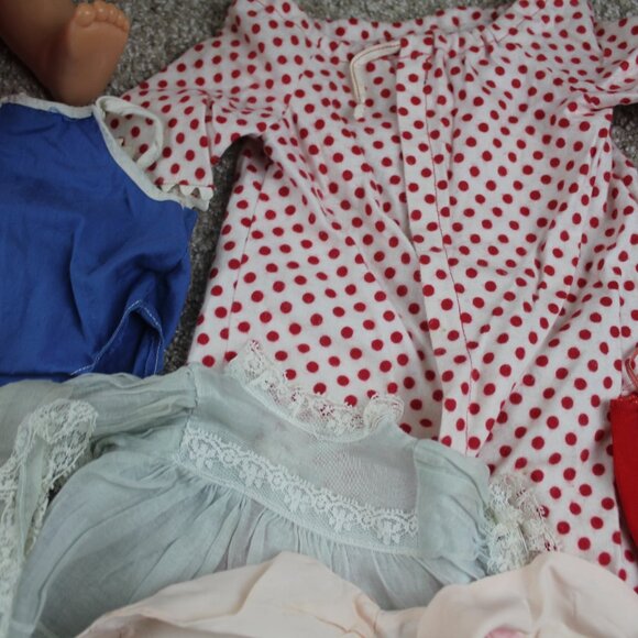 Chatty Cathy Baby Doll Clothes Clothing Dress Lot Vintage 1960's MUTE Flaws - Picture 3 of 16